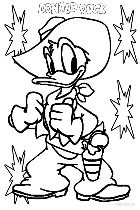 Donald Duck Coloring Pages Free Printable Coloring Edu Pl