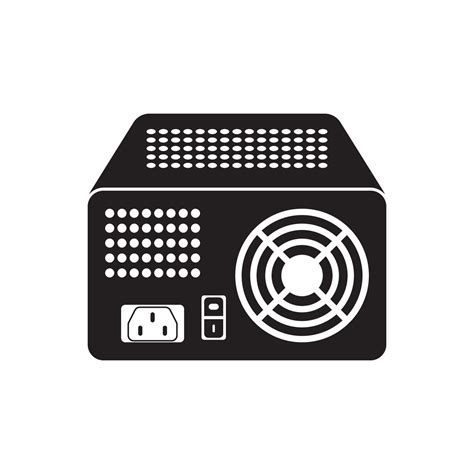 Computer power supply icon,logo illustration design template 22772110 Vector Art at Vecteezy