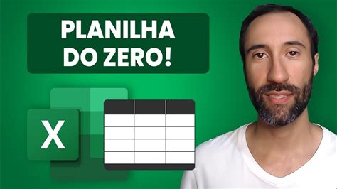 Como Criar Planilha No Excel Do Zero Youtube