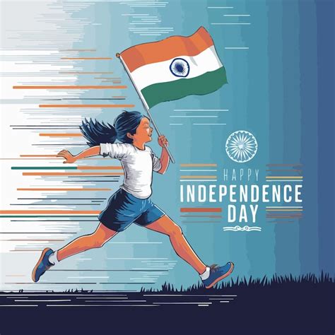 Premium Vector Indian Independence Day Celebration Illustration