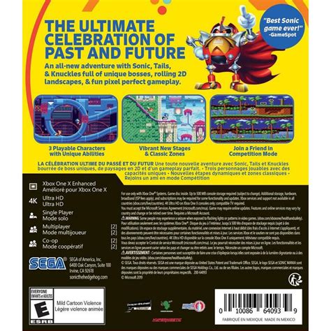 Trade In Sonic Mania Xbox One Gamestop