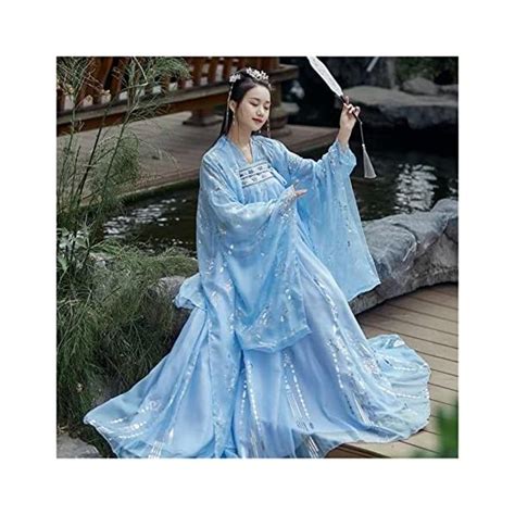 TIYRUS Hanfu Robe Traditionnelle Chinoise Rose Pour Femme Costume D