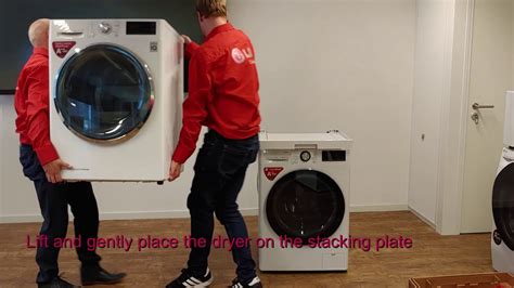 Lg Washing Machine How To Stack An Lg Dryer On An Lg Washer With A