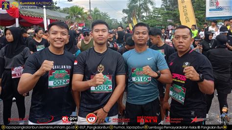 Lapas Pangkalan Bun Ikuti Bhayangkara Run 5K Dan 10K Dalam Rangka HUT