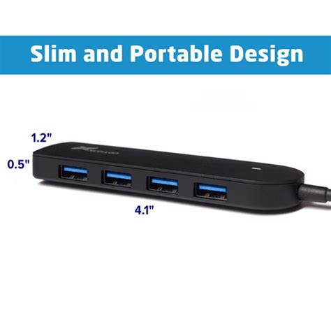 Xcellon 4 Port Slim Usb 31 Gen 1 Type C Hub Ckb Depot