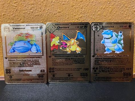 Outlet Shopping 1st Edition Shadowless Charizard Venusaur Blastoise