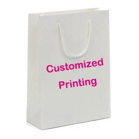 Loop Handle Kraft White Paper Bag Capacity 5 Kg At Rs 20piece In Mumbai