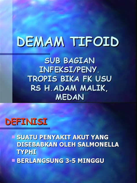 DEMAM TIFOID | PDF