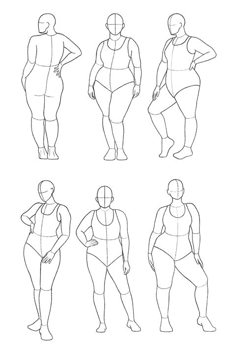 Plus Size Procreate Body Poses Procreate Female Procreate - Etsy in ...