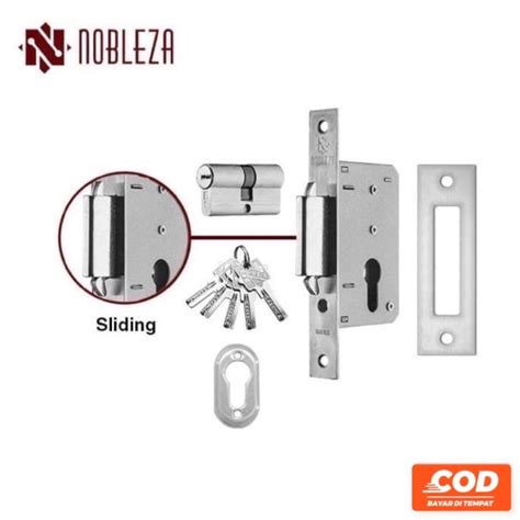 Jual Nobleza Lockcase 1 Set Body Sliding Rumah Kunci Pintu Geser Dorong