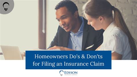 Homeowners Dos And Donts For Filing An Insurance Claim