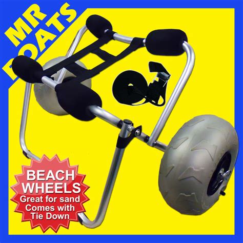 Kayak Inflatable Beach Sand Wheels Collapsible Foldable Cart Sup ...