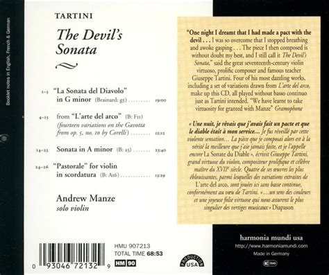 Tartini The Devils Sonata And Other Works