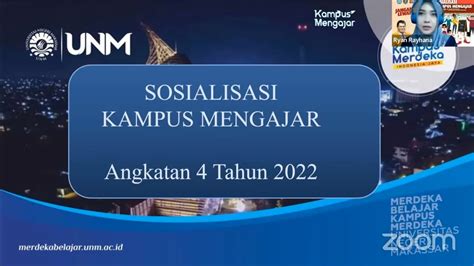 SELENGGARAKAN SOSIALISASI TIM MBKM UNM AJAK MAHASISWA DAFTAR KAMPUS