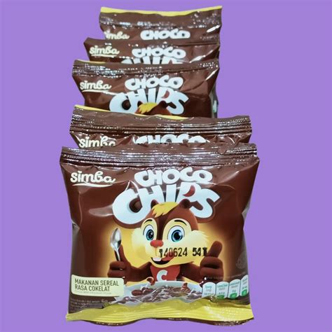 Jual Simba Choco Chips Sereal Coklat Gr Pcs Renceng Shopee