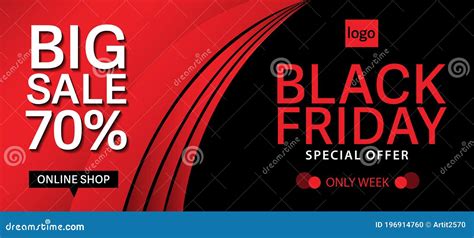 Black Friday Facebook Cover Design Red Sale Banner Ads Banner Social