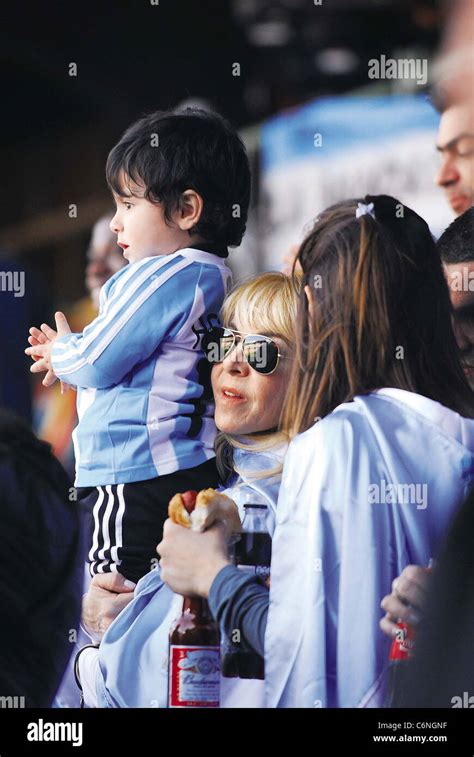 The family of Diego Maradona attending Argentina's first group match at ...