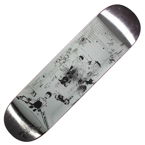 Fucking Awesome Drawings 2 Silver Skateboard Deck 8 25