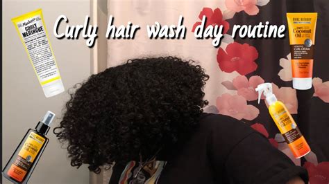 My Curly Hair Wash Day Routine Youtube