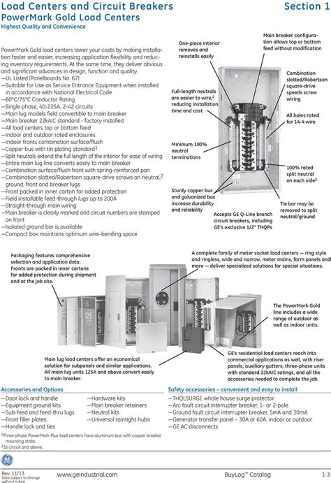 Ge Load Center Wiring Diagram - Wiring Draw And Schematic