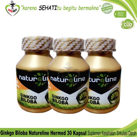 Jual Natureline Ginkgo Biloba Hermed Kapsul Suplemen Kesehatan