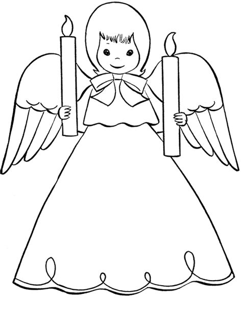 Christmas Angels Coloring Pages - Coloring Home