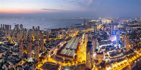 Premium Photo Aerial Photography Of Qingdao Coastline Bay Area