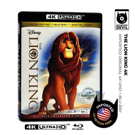 The Lion King Signature Collection K Ultra Hd Blu Ray Music Media