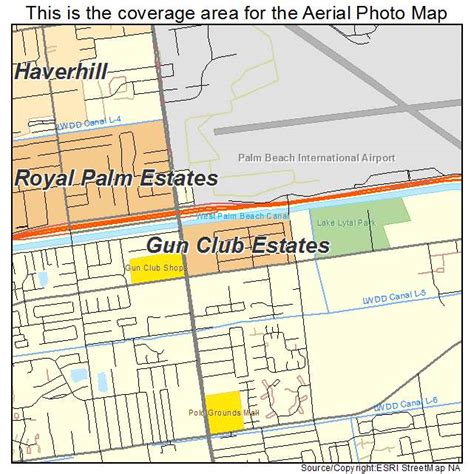 Aerial Photography Map Of Gun Club Estates Fl Florida