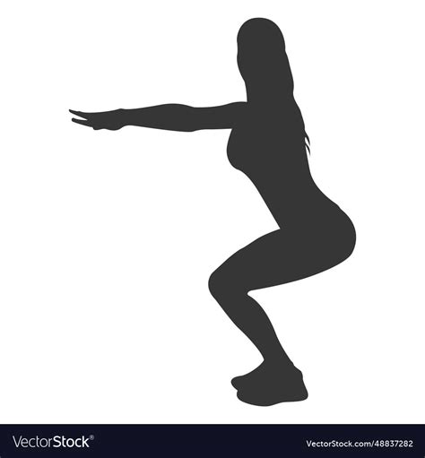 Female yoga practice silhouette Royalty Free Vector Image