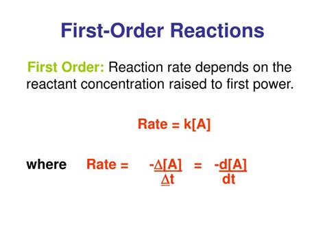 Astonishing Facts About First Order Reaction Facts Net