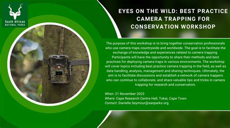 Eyes On The Wild Best Practice Workshop On Camera Trapping For