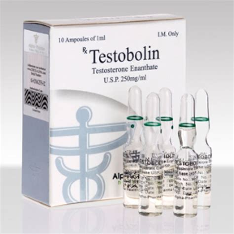 ALPHA PHARMA Testobolin Testosterone Enanthate 250mg Ml 40euro 10ml