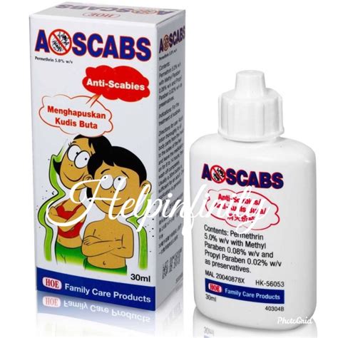 A Scabs Anti Scabies Lotion 30ml Kudis Buta Permethrin 5 Shopee Malaysia