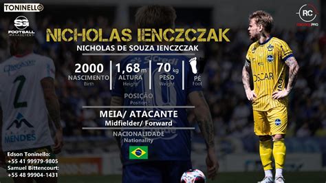 Nicholas Ienczczak Meia Atacante Midfielder Forward 2000