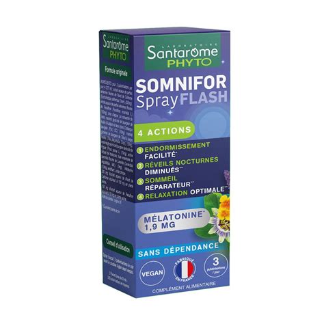 Santarome Somnifor Spray Flash Complément alimentaire sommeil à