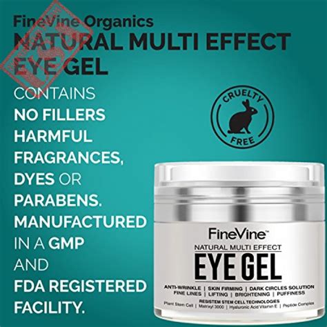 Anti Aging Eye Gel - Made in USA - for Dark Circles, Puffiness ...