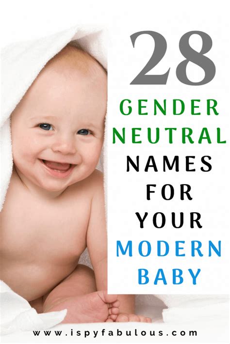 28 Gender Neutral Names For Your Modern Baby I Spy Fabulous Gender