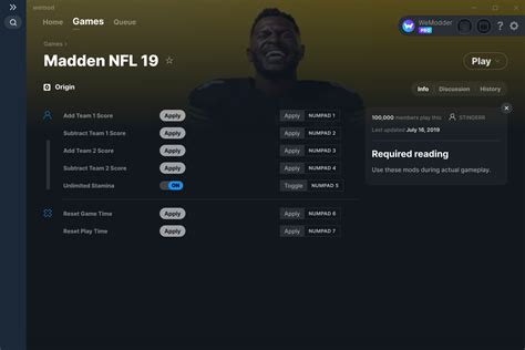 Madden NFL 19 Cheats and Trainer for Origin - Trainers - WeMod Community