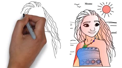 Moana Easy Draw Moana How To Draw Moana Step By Step Easy Draw