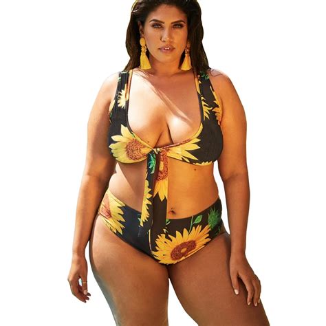 Women Bikini Swimsuit Plus Size Bikini Sets 4XL Push Up Beach Wear