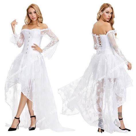 Robe Corset De Mariage En Dentelle Florale Pour Femme Robes Corsets