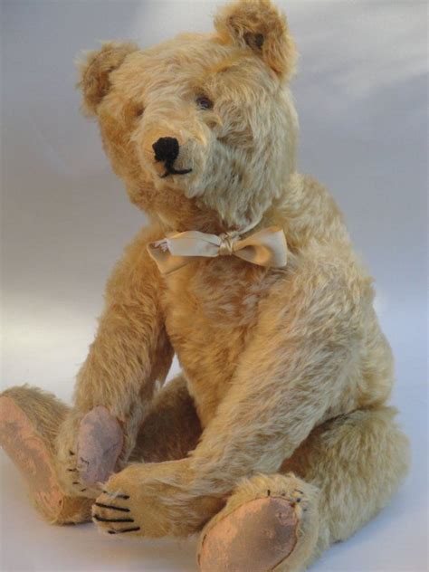 Rare Antique Steiff Teddy Bear S Gold Bear W Long F Button