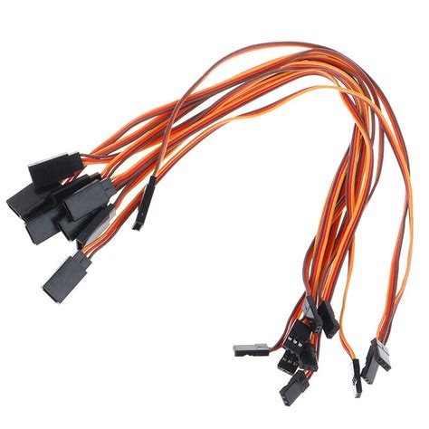 10Pcs 30cm Servo Extension Lead Wire Cable For RC Futaba JR Male To