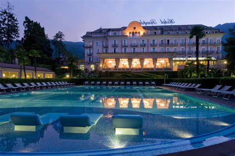 Hotel Simplon, Lake Maggiore, Italy - Outdoor Swimming Pool at night (NCN) - Greatdays Group Travel