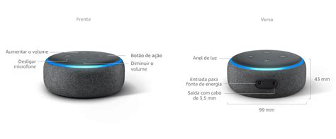 Echo Dot 3ª Geração Smart Speaker Com Alexa Cor Preta Br