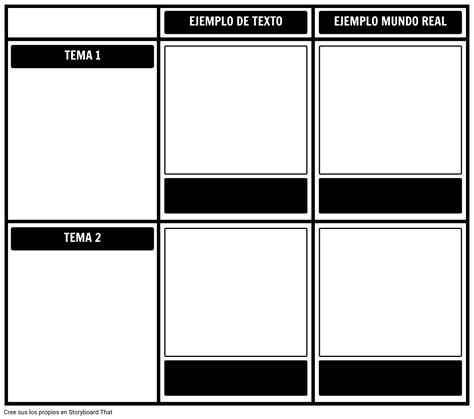 Plantilla De Tema Con Ejemplo Storyboard By Es Examples