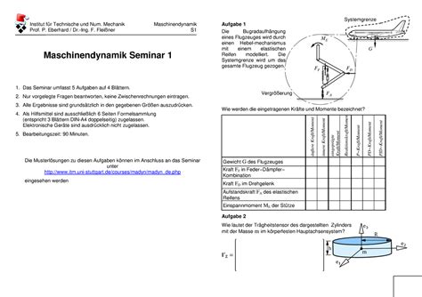 S1 Systemgrenze Institut für Technische und Num Mechanik Prof P