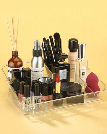 Amazon Sunficon Makeup Tray Organizer Cosmetic Display Case Office