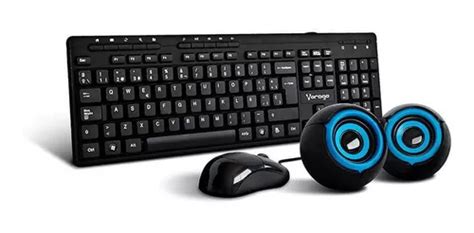 Kit 3 En 1 Teclado Mouse Y Bocinas Alámbrico Vorago Kms 104 Envío gratis